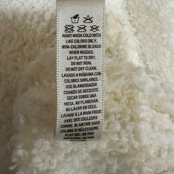 Skims Cozy Knit Robe Fuzzy Soft Ivory Cream Lounge  L/XL - Picture 9 of 9